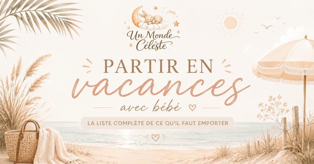 Partir en vacances avec bébé : la liste complète de ce qu'il faut emporter - Un monde Céleste