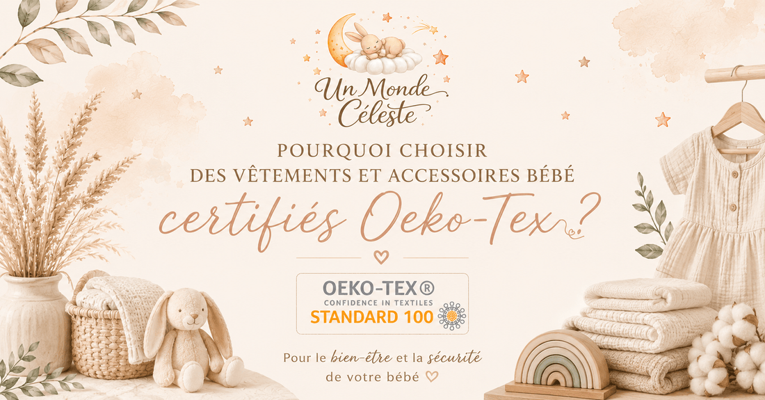 Pourquoi choisir des vêtements et accessoires bébé certifiés Oeko-Tex ? - Un monde Céleste