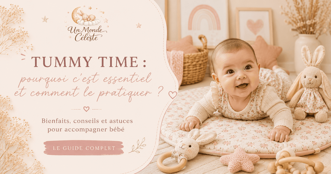 Tummy time : pourquoi c'est essentiel et comment le pratiquer ? - Un monde Céleste