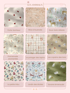 Lot de 3 bavoirs bandana en gaze de coton - A composer