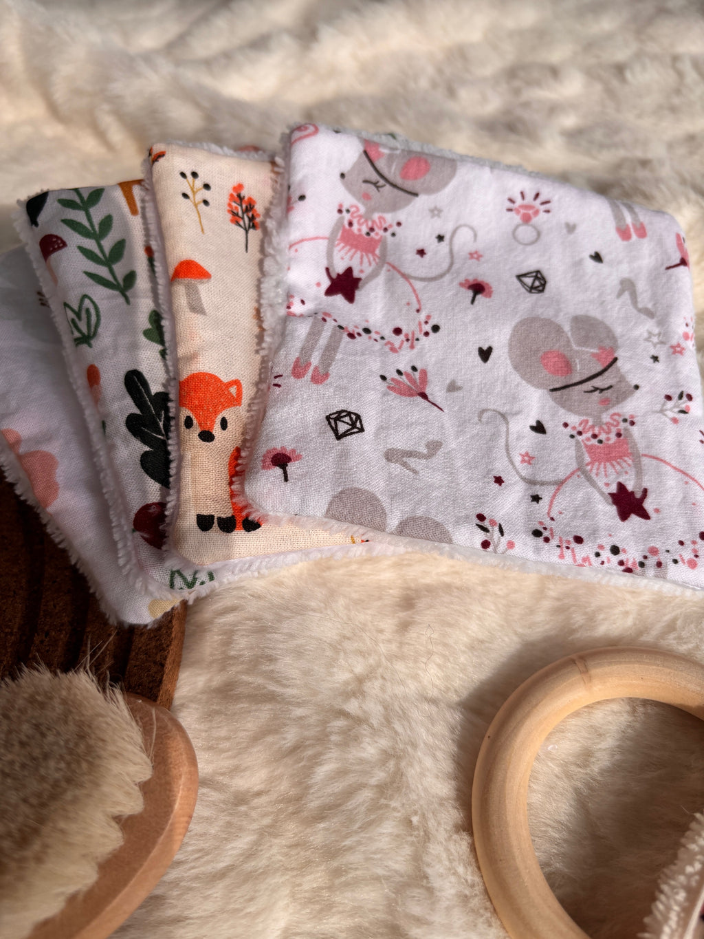 Lot de 7 cotons lavables pour bébé - A composer