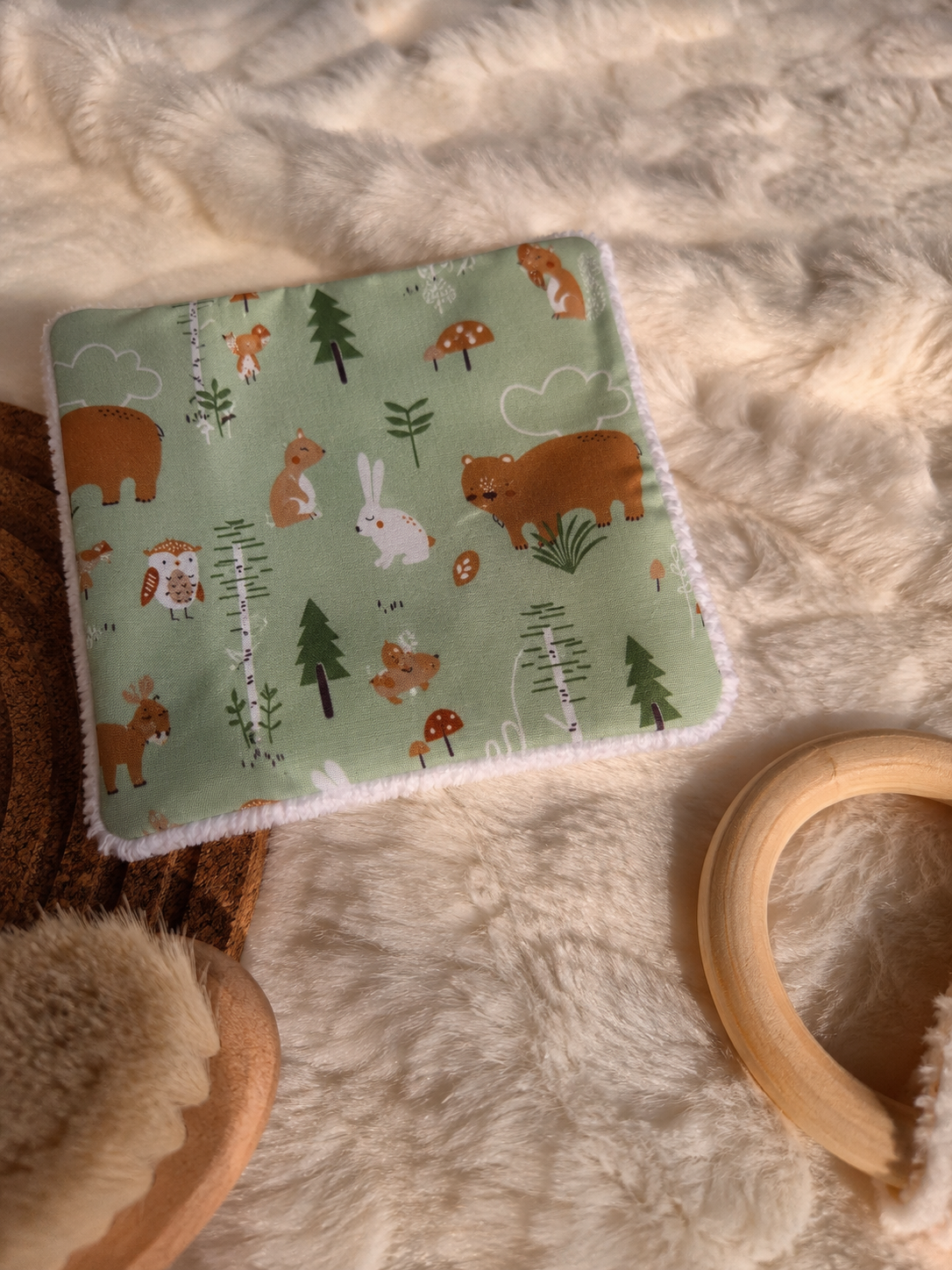 Cotons lavables bébé - Balade en forêt