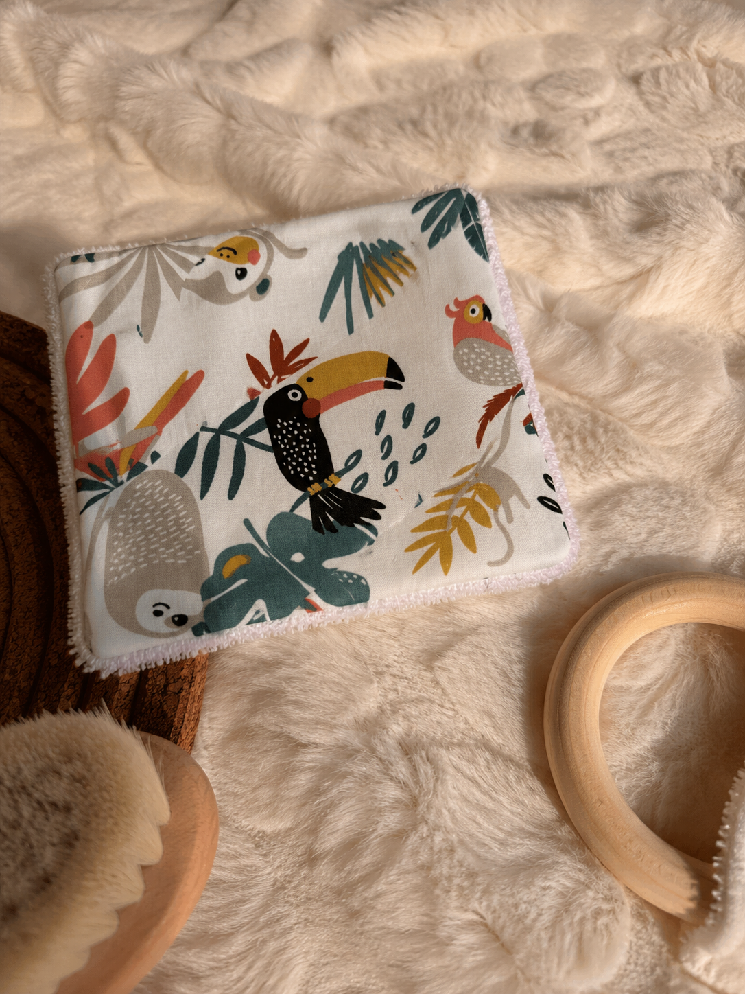 Cotons lavables bébé - Pastelo jungle