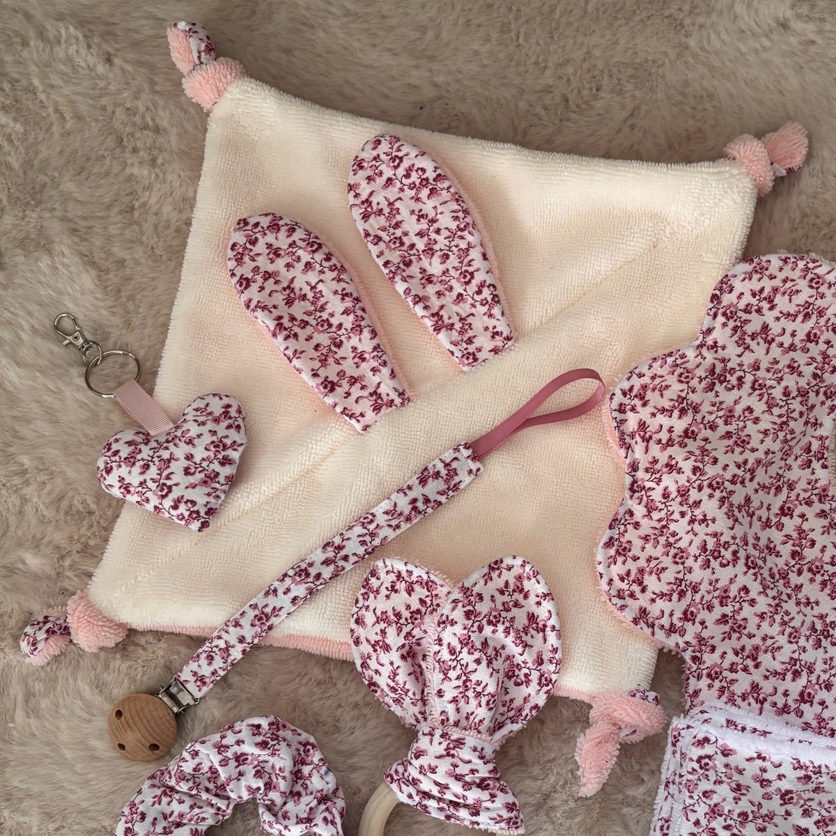 Doudou bébé - Collection Octobre Rose