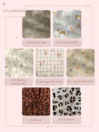 Lot de langes gaze de coton - Motifs et nombres au choix