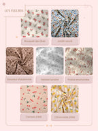 Lot de langes gaze de coton - Motifs et nombres au choix