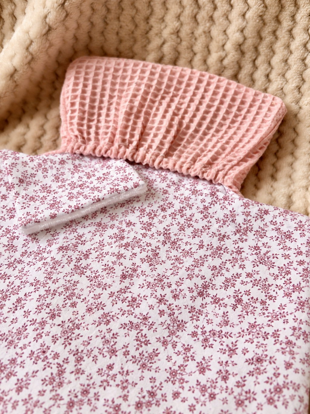 Tapis à langer nomade - Octobre Rose