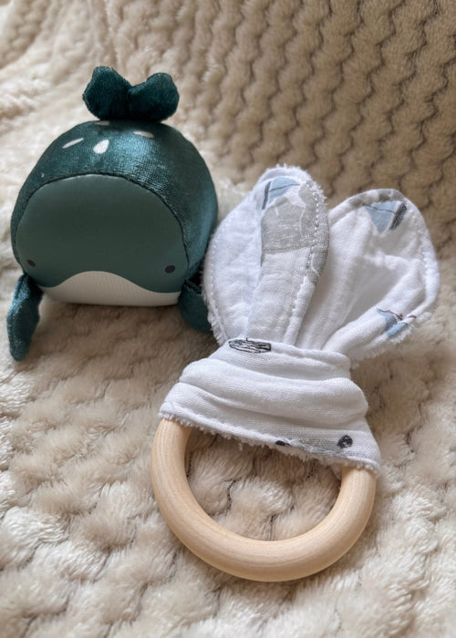 Anneau de dentition artisanal bébé, naturel et sécurisé