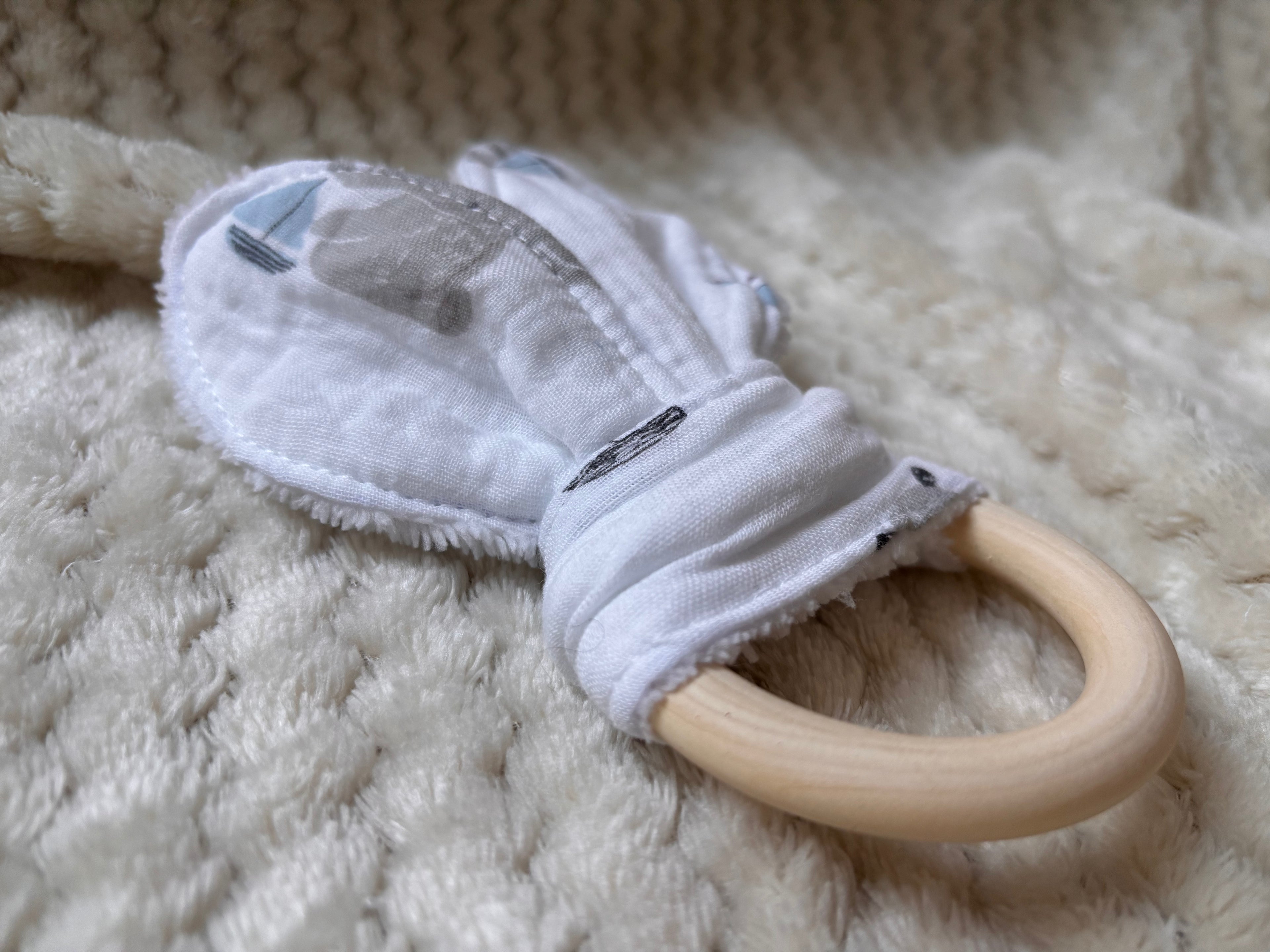 Anneau de dentition artisanal bébé, naturel et sécurisé