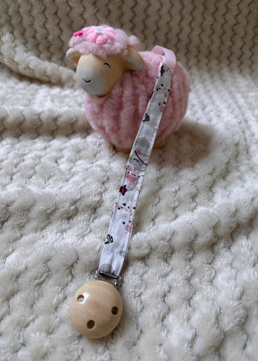 Attache tétine fait main collection Ballet Céleste