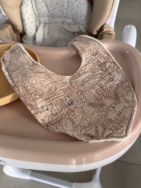 Bavoir bandana en gaze de coton - Rêves d'Australie