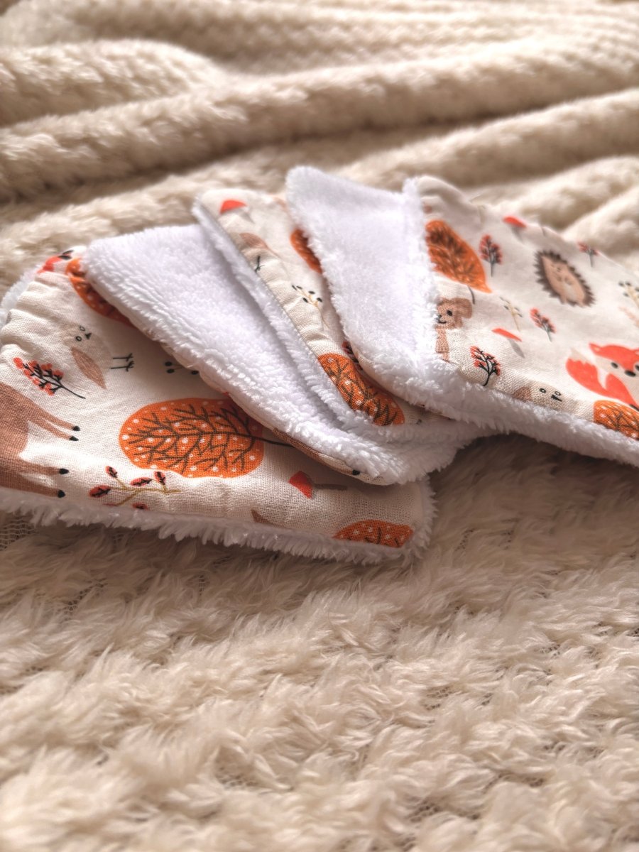 Cotons lavables bébé faits main collection Promenade d'Automne – Un Monde Céleste
