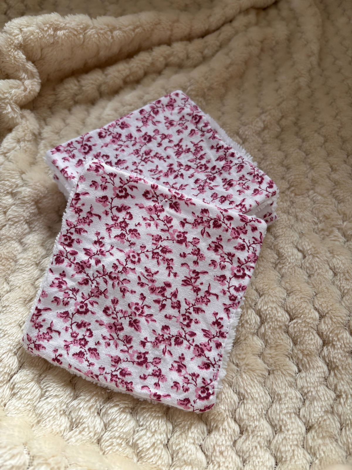 Lot de 7 cotons lavables - Collection Octobre Rose