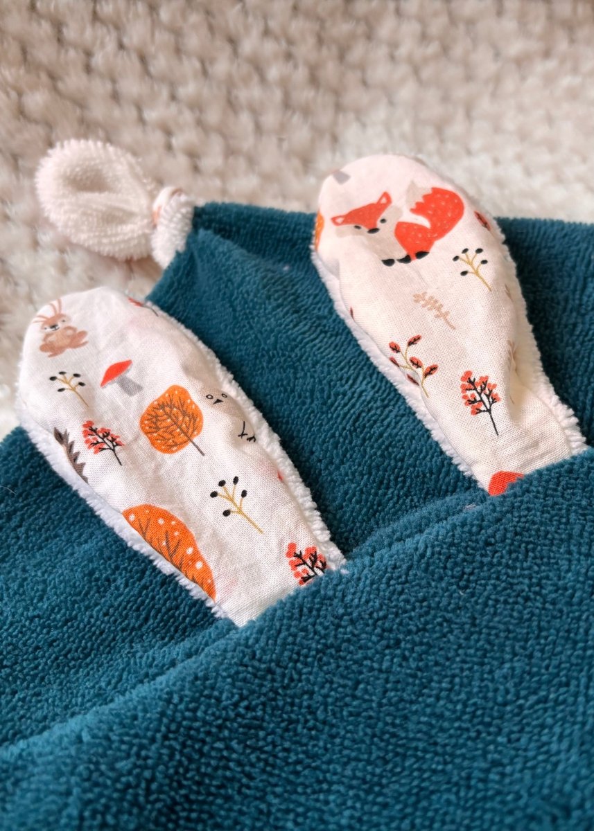Doudou bébé fait main collection Promenade d'Automne