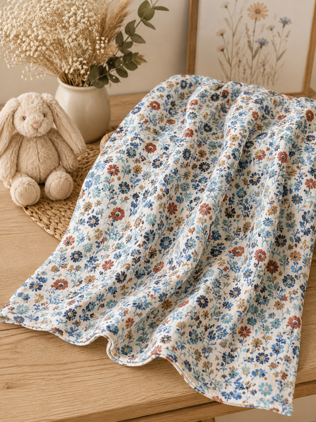 Lange bébé en gaze de coton à motifs - Différents coloris