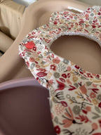 Lot de 3 bavoirs fleur - A composer -