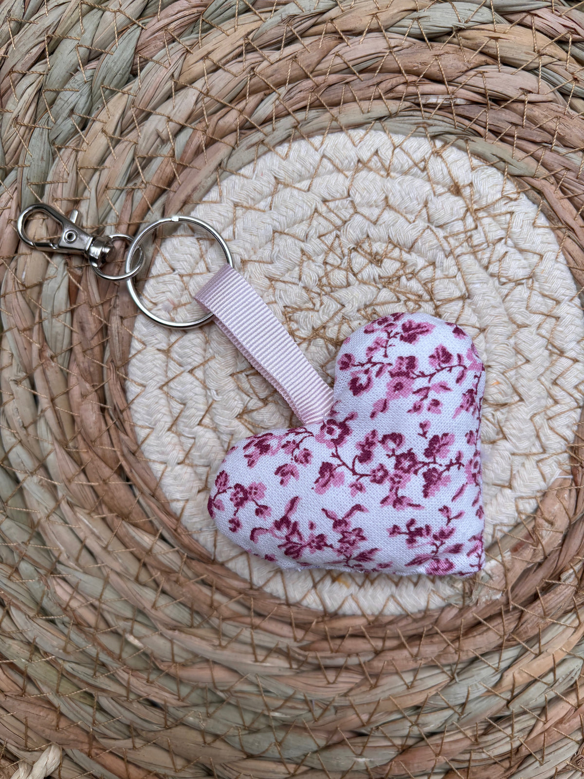 Porte-clé cœur — Collection Octobre Rose