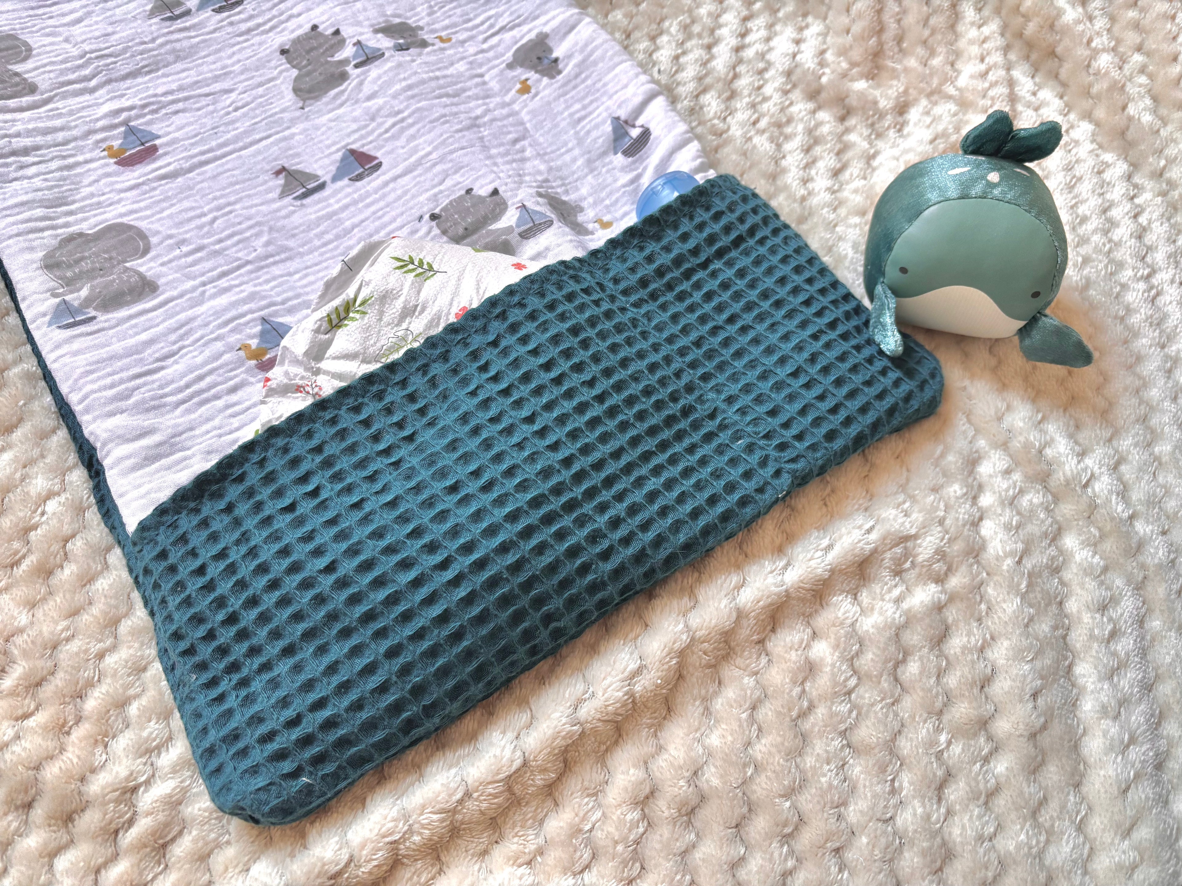 Tapis à langer nomade fait main - Collection Horizon Céleste