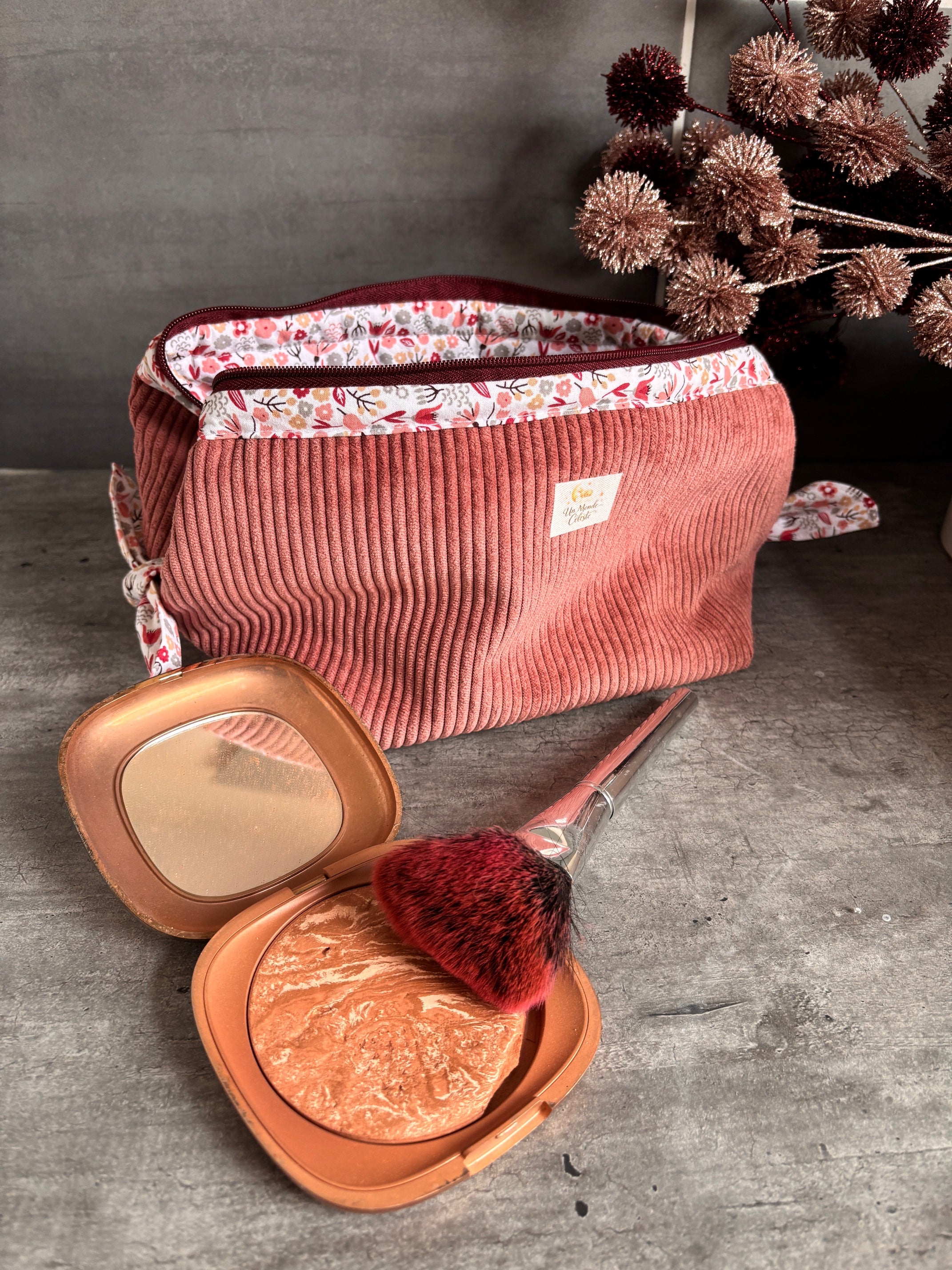 Trousse de toilette - Pétales d'amour